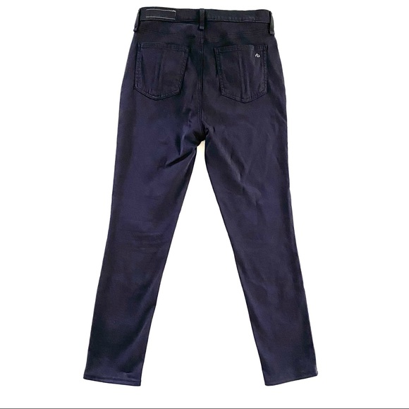 Rag & Bone High Rise Ankle Skinny Navy - Picture 4 of 9